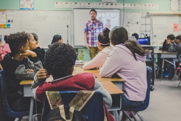 Students in a classroom